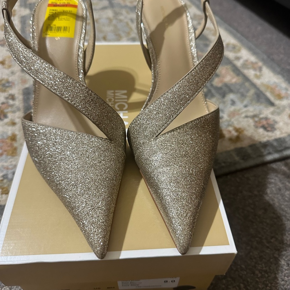 Michael Kors Gold Glitter Women's Heels